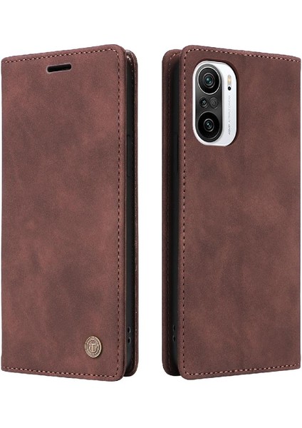 Xiaomi Poco F3 Için Flip Case Darbeye Basit Iş Kapak Kılıfı (Yurt Dışından)