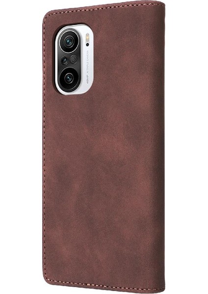 Xiaomi Poco F3 Için Flip Case Darbeye Basit Iş Kapak Kılıfı (Yurt Dışından) modelleri