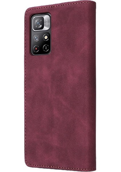 Xiaomi Redmi Not 11 Için Flip Case 5g Cüzdan Deri Kılıf Kapak Çevirin (Yurt Dışından)