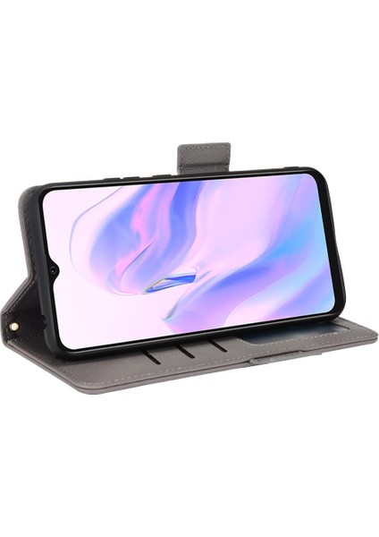 Blackview A70 Manyetik Pu Deri Kart Yuvaları Tutucu Yan Toka Için Kılıf (Yurt Dışından)