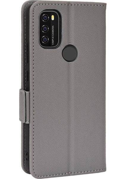 Blackview A70 Manyetik Pu Deri Kart Yuvaları Tutucu Yan Toka Için Kılıf (Yurt Dışından)