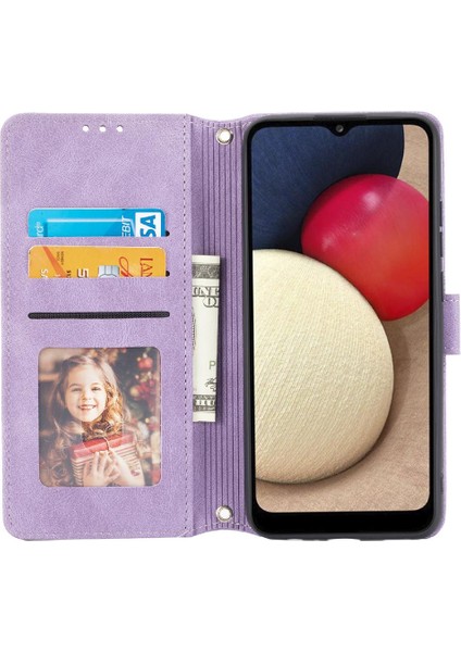 Samsung Galaxy M02S Için Flip Case Cüzdan Kılıf Darbeye Koruyucu Pu (Yurt Dışından) modelleri