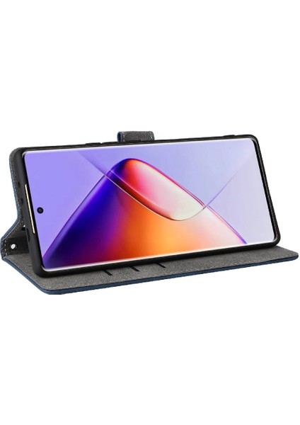 Mays Shop Infinix Not 40 Pro 5G/X6851 Flip Folio Cüzdan Manyetik Kapatma Için Kılıf (Yurt Dışından)