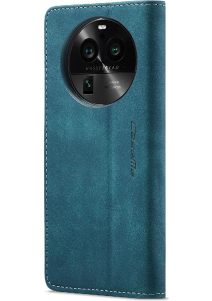 Oppo Bulmak Için Flip Case X6 5g Vintage Pu Deri Cüzdan Kılıf Kart Yuvası (Yurt Dışından)