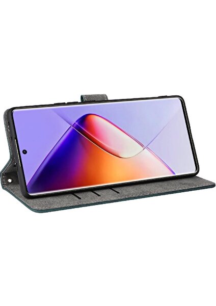 Mays Shop Infinix Not 40 Pro 4G/X6850 Pu Deri Flip Folio Cüzdan Kapatma Için Kılıf (Yurt Dışından)