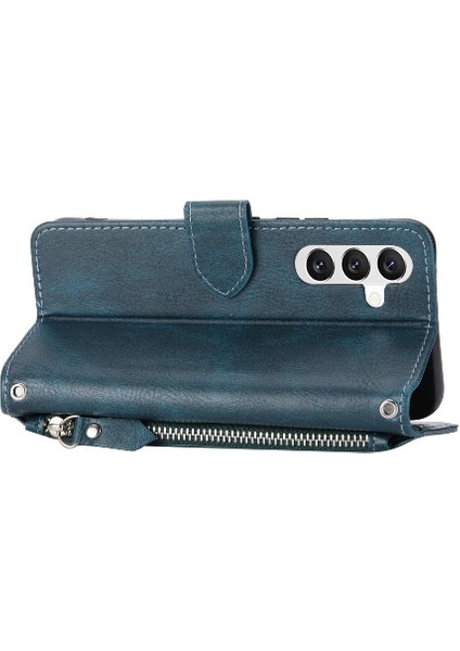 Samsung Galaxy A34 Kayış Kart Tutucu Kickstand Pu Deri Için Flip Case (Yurt Dışından)