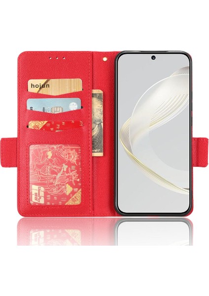 Huawei Nova 11 Için Kılıf Yan Toka Manyetik Cüzdan Kart Yuvaları Tutucu Pu (Yurt Dışından) modelleri