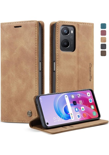 Oppo Için Flip Case A36 4G/A76 4G/A96 4g Vintage Pu Deri Cüzdan Flip (Yurt Dışından)