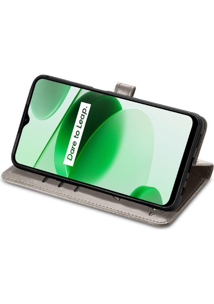 Realme C35 Için Kılıf Kapak Kapak Karikatür Hayvanlar Darbeye Deri Kılıf (Yurt Dışından) indirimleri