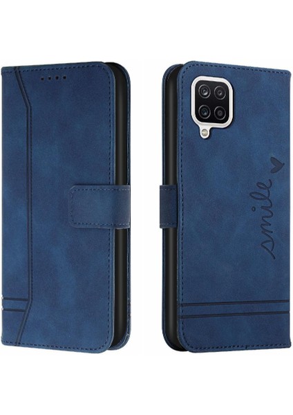 Samsung Galaxy A12 Için Telefon KILIFI/M12 Flip Folio Cüzdan Pu Deri El (Yurt Dışından)