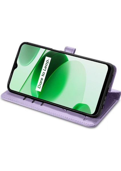 Realme C35 Için Kılıf Kapak Kapak Karikatür Hayvanlar Darbeye Deri Kılıf (Yurt Dışından) fırsatları