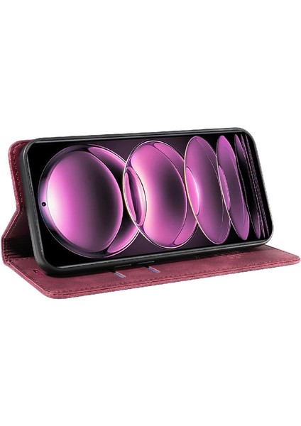 Xiaomi Redmi Için Not 12 Pro Manyetik Koruyucu Folio Cüzdan Pu (Yurt Dışından)