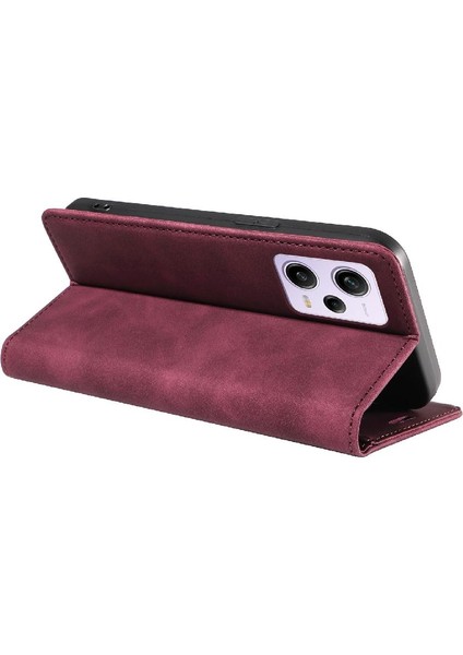 Xiaomi Redmi Için Not 12 Pro Manyetik Koruyucu Folio Cüzdan Pu (Yurt Dışından)