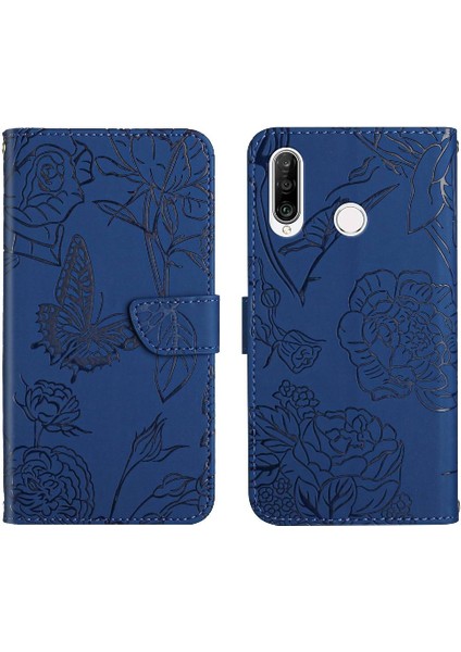 Huawei P30 Lite Pu Deri Kapak Kapak Anti-Damla Koruma Kılıfı (Yurt Dışından)