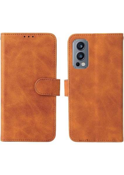 Oneplus Nord 2 Kart Ekleme Deri Için Kılıf Folio Flip Case Tam (Yurt Dışından)