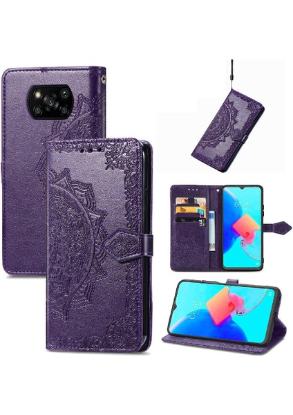 Xiaomi Poco X3 Pro Flip Kapak Için Kılıf Darbeye Basit Iş Deri (Yurt Dışından) fiyatları