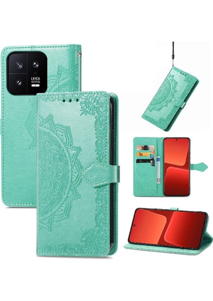 Xiaomi 13 Için Basit Iş Deri Kılıf Zarif Desen Flip Case (Yurt Dışından) fiyatları