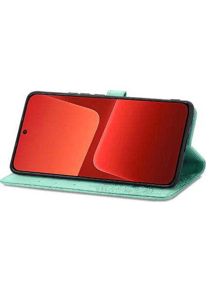 Xiaomi 13 Için Basit Iş Deri Kılıf Zarif Desen Flip Case (Yurt Dışından) modelleri