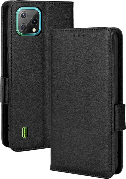 Blackview Blackview Kart Yuvaları Tutucu Manyetik Pu Deri Yan Toka Için Kılıf (Yurt Dışından)