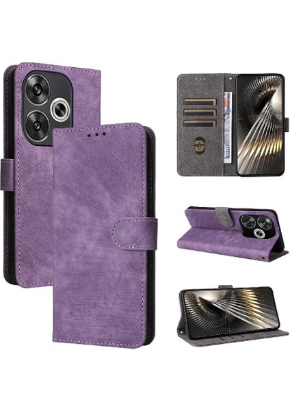 Xiaomi Poco F6 Manyetik Kapatma Rfid Engelleme Pu Deri Flip Case (Yurt Dışından)