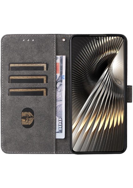 Xiaomi Poco F6 Manyetik Kapatma Rfid Engelleme Pu Deri Flip Case (Yurt Dışından)