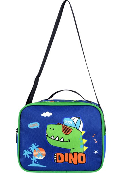Lisanslı Dinazor Deri Nakış Desenli Erkek Çocuk Ilkokul Sırt Çantası ve Beslenme Çantası fırsatları