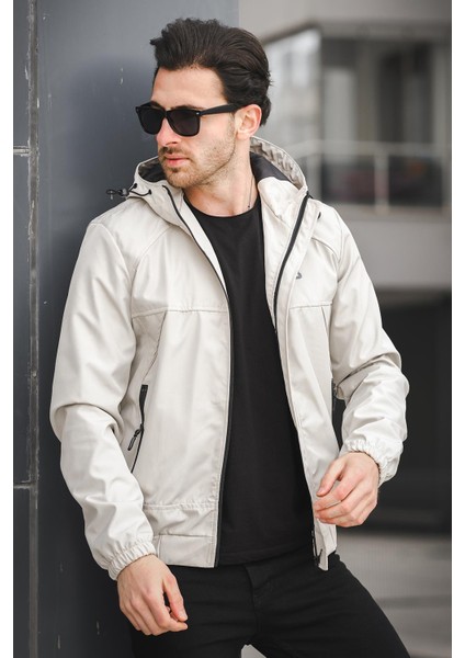 Bailey Suya Dayanaklı Slim Fit Erkek Kapüşonlu Mevsimlik Mont Yağmurluk modelleri