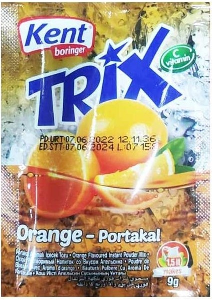 Trix Portakal Aromalı Içecek Tozu 9. G x 24 Paket