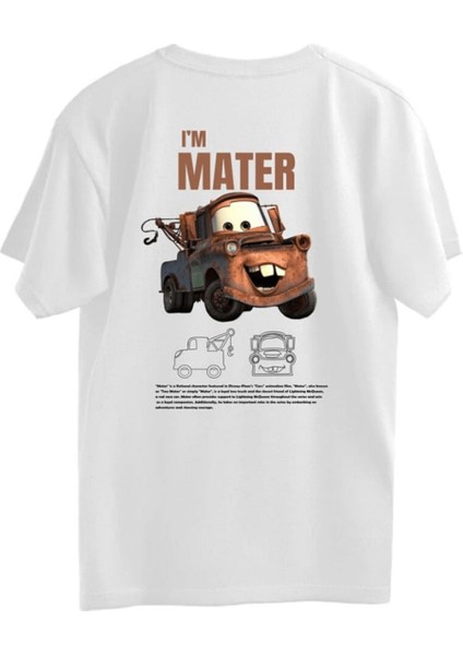 Mater Cars Ön Arka Baskılı Tişört