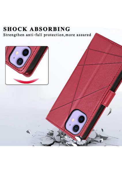 Iphone 12 Mini Darbeye Kickstand Üç Kart Yuvaları Şok Için Flip Case (Yurt Dışından)