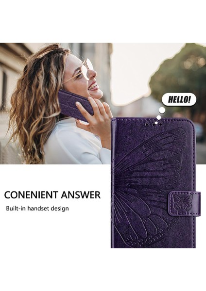 Xiaomi Poco X6 Neo 5g Premium Deri Manyetik Kabartma Flip Case (Yurt Dışından)