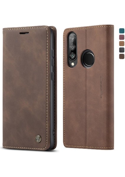 Huawei P30 Lite Durumda Kart Yuvası Için Flip Case Kickstand Flip Folio Kitap Pu (Yurt Dışından)