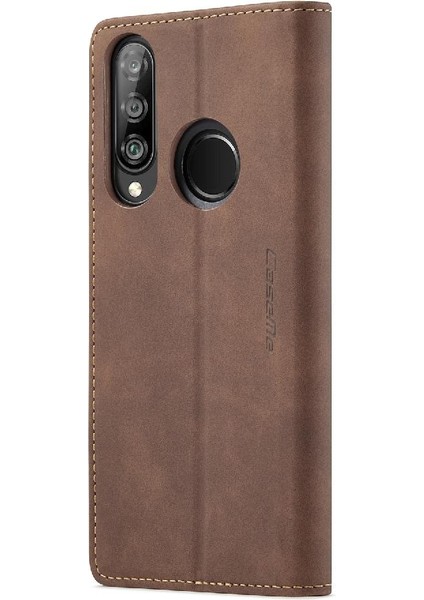 Huawei P30 Lite Durumda Kart Yuvası Için Flip Case Kickstand Flip Folio Kitap Pu (Yurt Dışından)