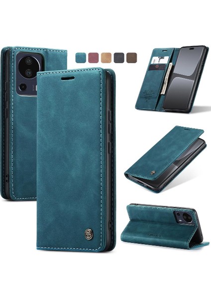 Xiaomi 13 Lite Için Flip Case Kılıf Kart Yuvası Kickstand Manyetik Kapatma Pu (Yurt Dışından)
