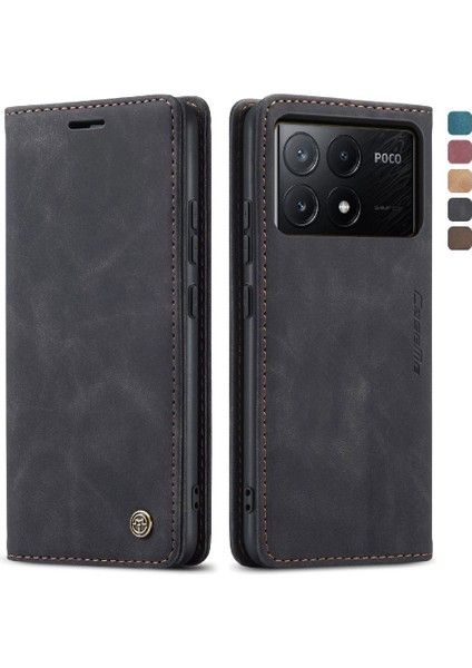 Xiaomi Poco X6 Pro 5g Flip Için Flip Case Folio Kitap Kılıf Kart Yuvası Kapatma (Yurt Dışından)