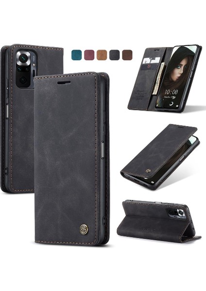 Xiaomi Redmi Not 10 Için Flip Case Pro Max Flip Folio Kitap Kılıf Kart Yuvası (Yurt Dışından)