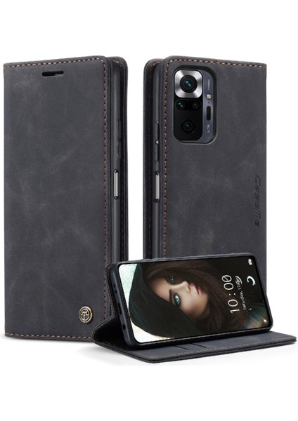 Xiaomi Redmi Not 10 Için Flip Case Pro Max Flip Folio Kitap Kılıf Kart Yuvası (Yurt Dışından)