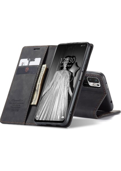 Xiaomi Redmi Not 10 Için Flip Case 5g Vintage Pu Deri Cüzdan Manyetik (Yurt Dışından) modelleri