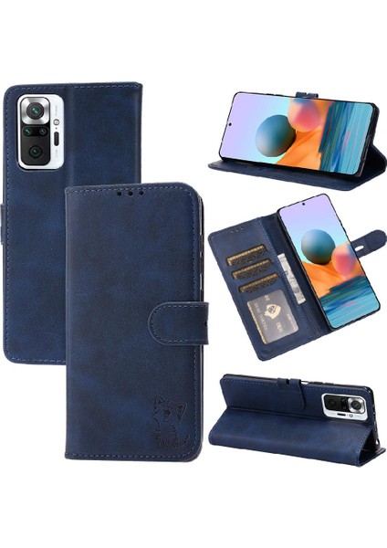 Cüzdan Kılıf Için Xiaomi Redmi Not 10 Pro Max Kart Tutucu Kickstand Tüm (Yurt Dışından)