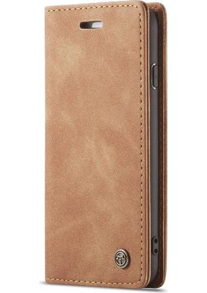 Iphone 7/8 Için Flip Case Manyetik Kapatma Darbeye Vintage Pu Deri (Yurt Dışından)