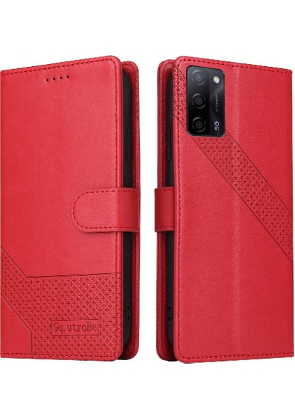Oppo Oppo 5g Premium Deri Kickstand Darbeye 4 Köşe Için Flip Case (Yurt Dışından)