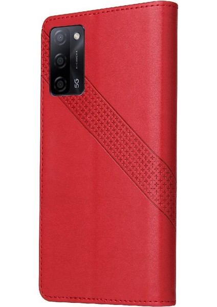 Oppo Oppo 5g Premium Deri Kickstand Darbeye 4 Köşe Için Flip Case (Yurt Dışından)