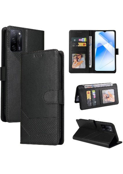 Oppo Oppo 5g Premium Deri Kickstand Darbeye 4 Köşe Için Flip Case (Yurt Dışından)