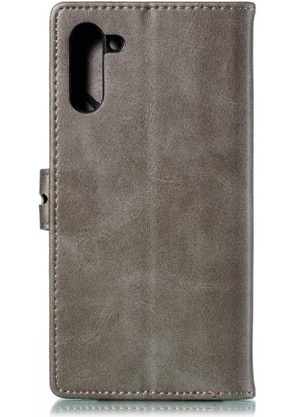 Samsung Galaxy NOTE10 Için Cüzdan Durumda Tüm Yuvarlak Koruma Kartı Kabartmalı (Yurt Dışından)