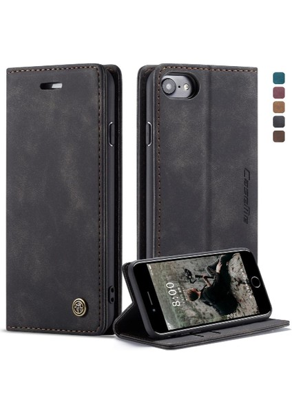 Iphone 6 Için Flip Case/6s Durumda Kart Yuvası Kickstand Vintage Pu Deri Flip Case (Yurt Dışından)