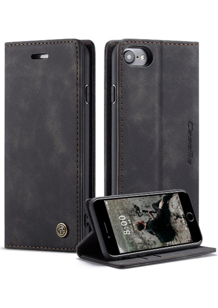 Iphone 6 Için Flip Case/6s Durumda Kart Yuvası Kickstand Vintage Pu Deri Flip Case (Yurt Dışından)