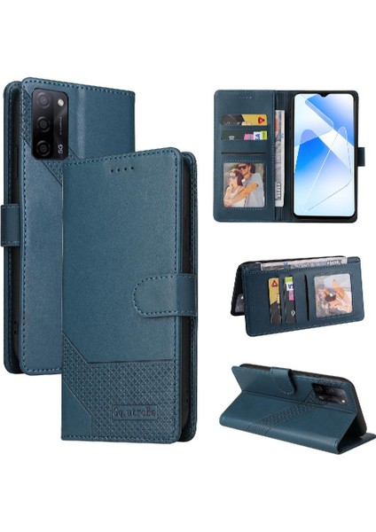 Oppo Oppo 5g Premium Deri Kickstand Darbeye 4 Köşe Için Flip Case (Yurt Dışından)