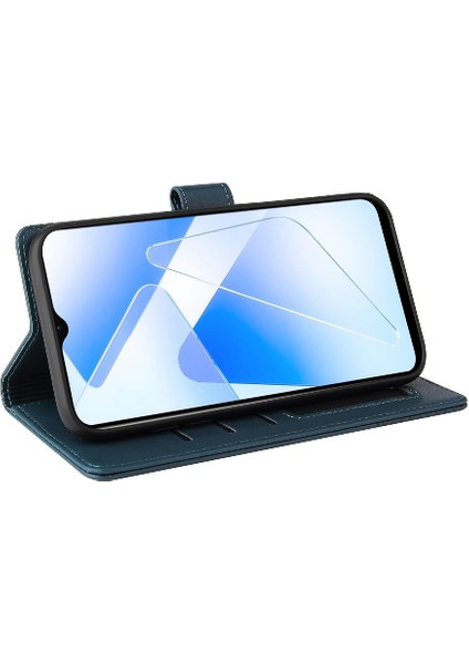 Oppo Oppo 5g Premium Deri Kickstand Darbeye 4 Köşe Için Flip Case (Yurt Dışından)