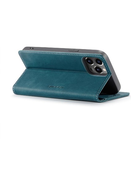 Iphone 13 Için Flip Case Pro Max Durumda Kart Yuvası Kickstand Manyetik Kapatma (Yurt Dışından)