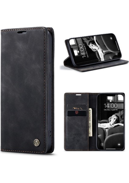 Iphone 13 Için Flip Case Kart Yuvası Kickstand Manyetik Kapatma Vintage (Yurt Dışından)